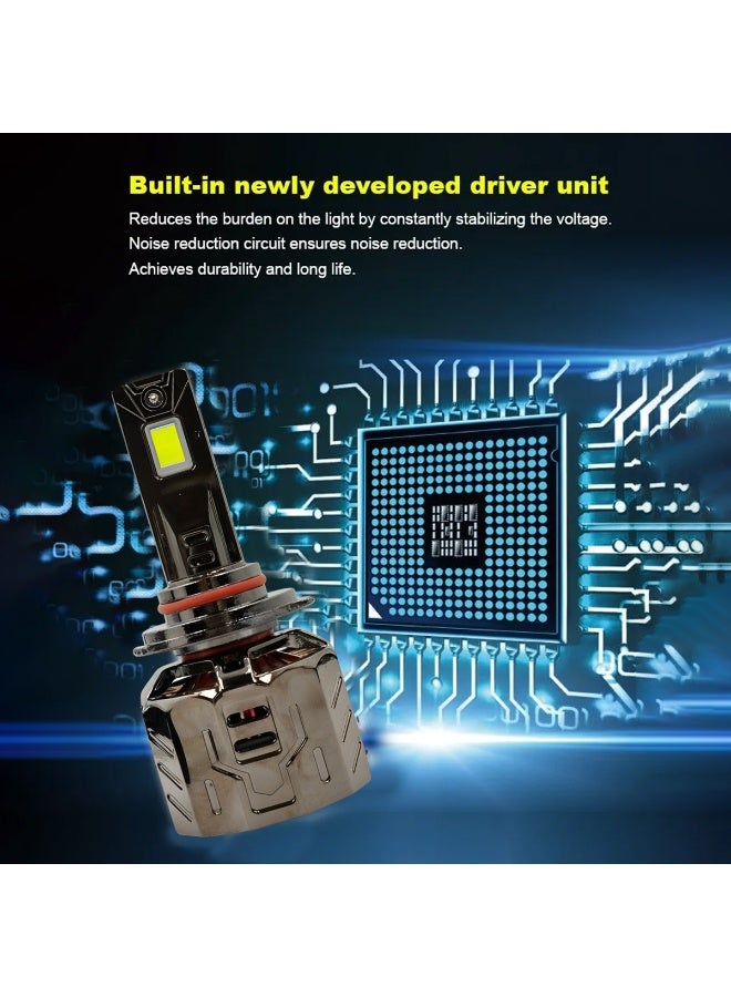 3XR 9005 LED Headlight Bulbs, P130 CANBUS 130W 30000LM Super Bright 6500K Cool White, IP65 Waterproof, Plug & Play, Anti-Flicker, Ultra-Focused Beam, 12V Automotive LED Replacement Light - Image 4