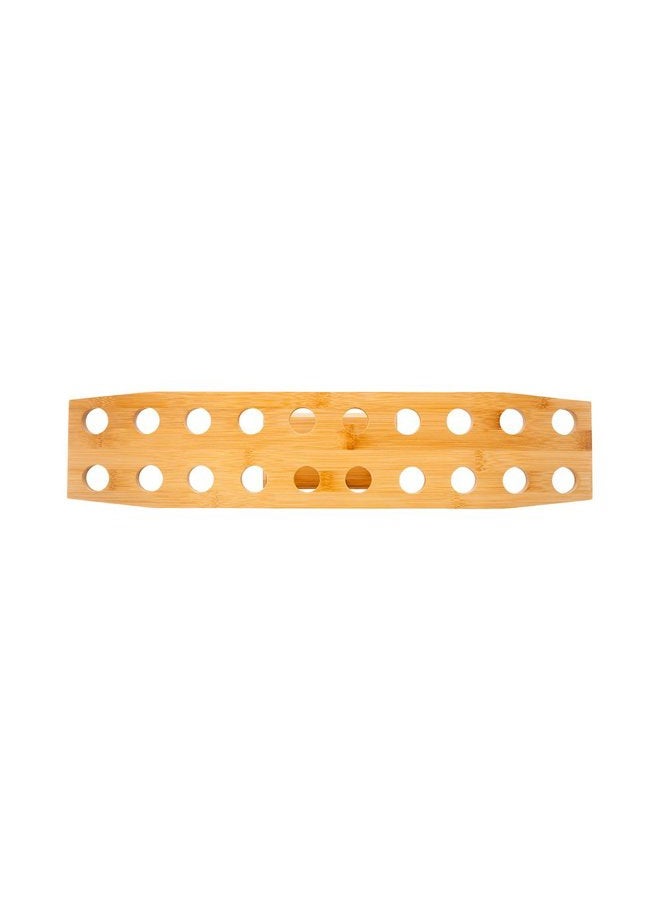 Restaurantware 22.5 x 4.3 Inch Oval Cone Stand, 1 Sturdy Cone Holder - With 20 Slots, Cones Sold Separately, Bamboo Cone Holder, For Buffets, Banquets, Or Catering Events, Party Supplies - Image 4