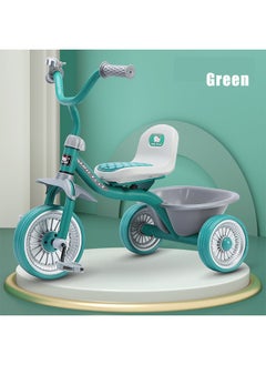 Beauenty Children's Tricycle for Boys and Girls with Safety Belt and Anti-Rollover Design, Baby Sliding Bicycle with Rear Storage Bucket 