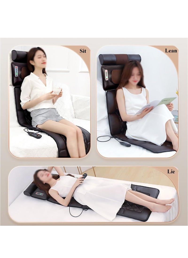 XiuWoo - Back Massager With Remote Control, Warm Back Massager, Deep Tissue Pain Relief, Upgraded 6-Button Panel, Multi-Function Portable Massage Pad, Perfect Gifts For Your Family,Grey - Image 1