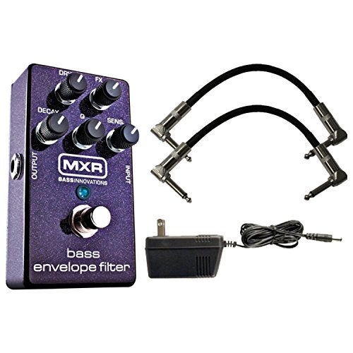 MXR M82 Bass Envelope Filter Guitar Effect Pedal with 9V Power Supply and Patch Cables - Image 5