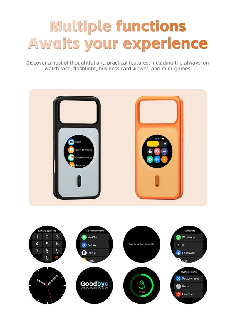Smart Screen Phone Case For iPhone 17 Pro Max, Interactive LED Display Protective Cover With App Control & Custom Wallpapers, Bluetooth 5.0 Tech Accessory For Daily Use, Office, Travel, Gaming And Gift For Men Women - Image 2