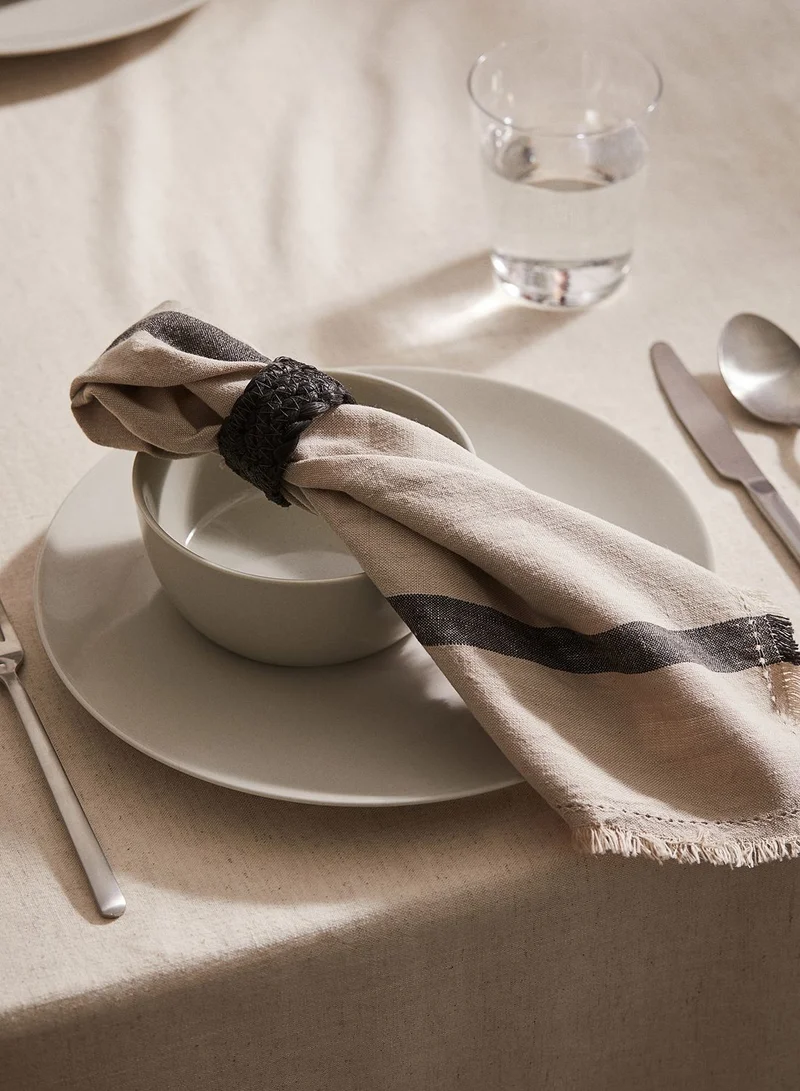 H&M 4-Pack Jute Napkin Rings