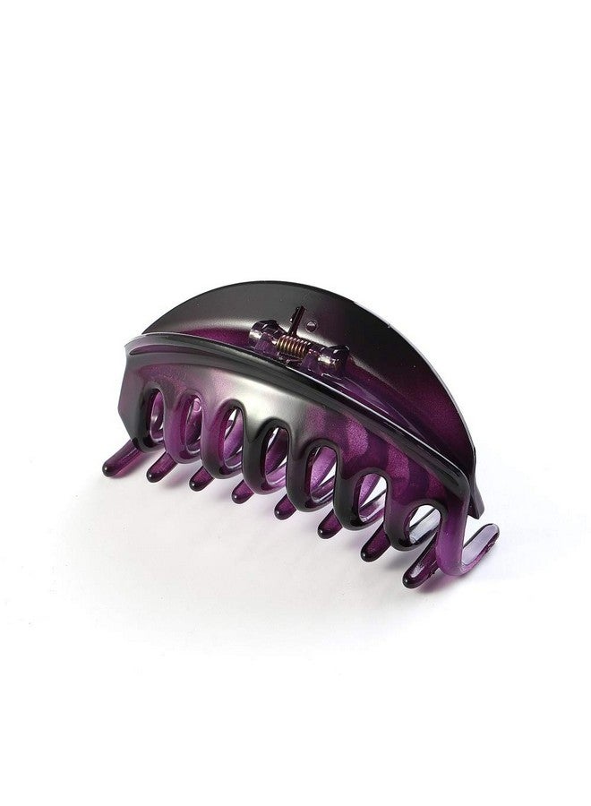 Rosette Hair Premium Chic Styling Hair Claw Clip Strong Holding Power Hair Clips Clamps Indoor Outdoor Hair Grip Hairpins Hairgrip For Women And Girls Hair Barrettes For Thick Hair (Amber+Purple) - Image 4