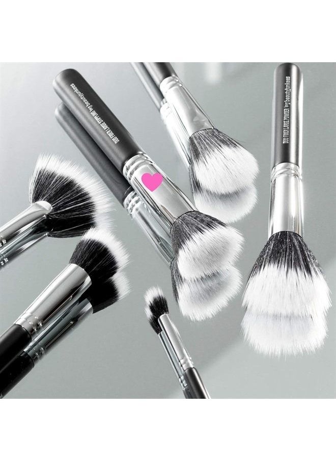 Beauty Junkees - Large Stippling Foundation Makeup Brush – Beauty Junkees Flat Top Duo Fiber Synthetic Stipple Make Up Brushes, Sheer Flawless Blending Liquid, Cream, Powder Cosmetics, Vegan, Cruelty Free - Image 1