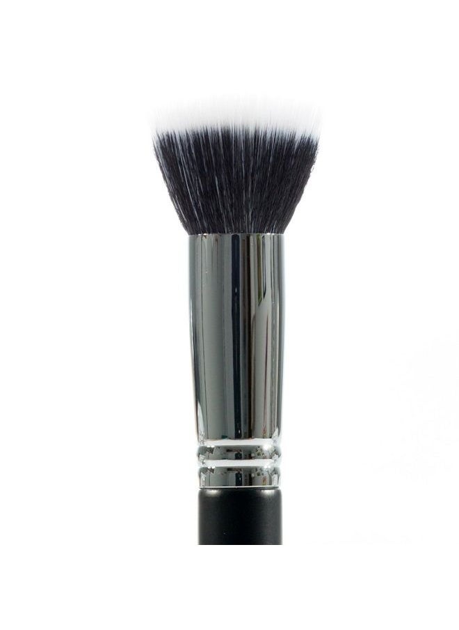 Beauty Junkees - Large Stippling Foundation Makeup Brush – Beauty Junkees Flat Top Duo Fiber Synthetic Stipple Make Up Brushes, Sheer Flawless Blending Liquid, Cream, Powder Cosmetics, Vegan, Cruelty Free - Image 1