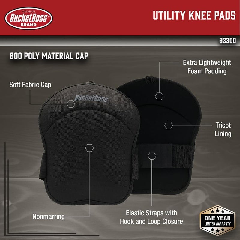 Bucket Boss Utility Knee Pads - KneeSaver Kneepads (93300) - Image 2