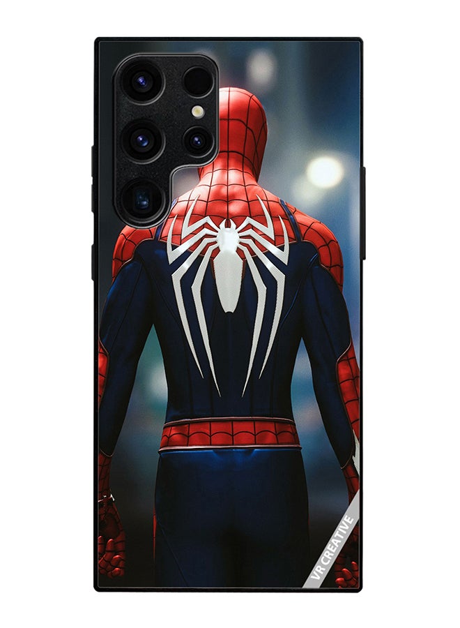 Protective Case Cover For Samsung Galaxy S25 Ultra Spiderman Back Design Multicolour