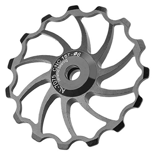 VGEBY Derailleur Pulley, 15T Mountain Rear Pulley Aluminium Alloy Ceramic Bearing Derailleur Pulley(Black) - Image 2