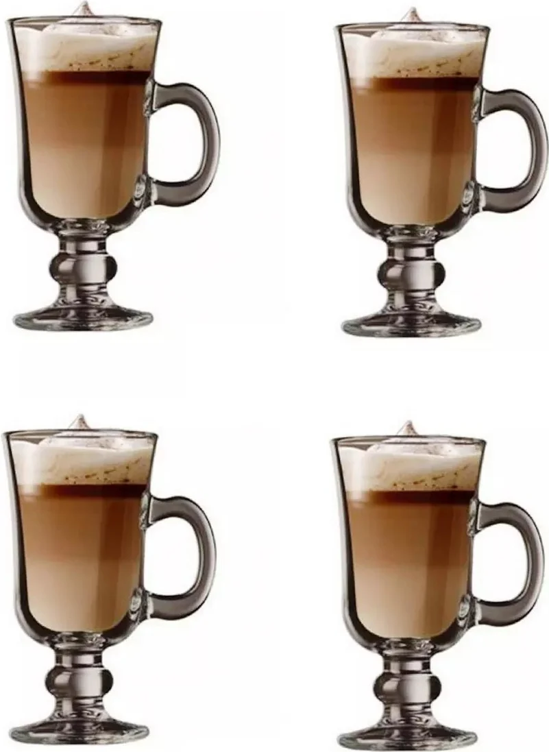Paşabahçe Irish Latte - Chocolate Glass 4-cup Cup