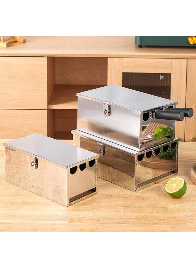All-round Quanshi Hotel-specific Stainless Steel Knife Box, Commercial Knife Rack, Large Knife Holder With Lock, Storage Box, Organizer Shelf, 5 Compartments With Lid - Image 1