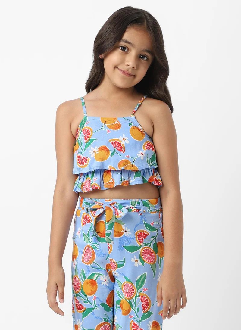 Nautinati Cotton Co-ords for Girls | Girls’ Rayon-Cotton Clothing Set | 4 to 8 Years