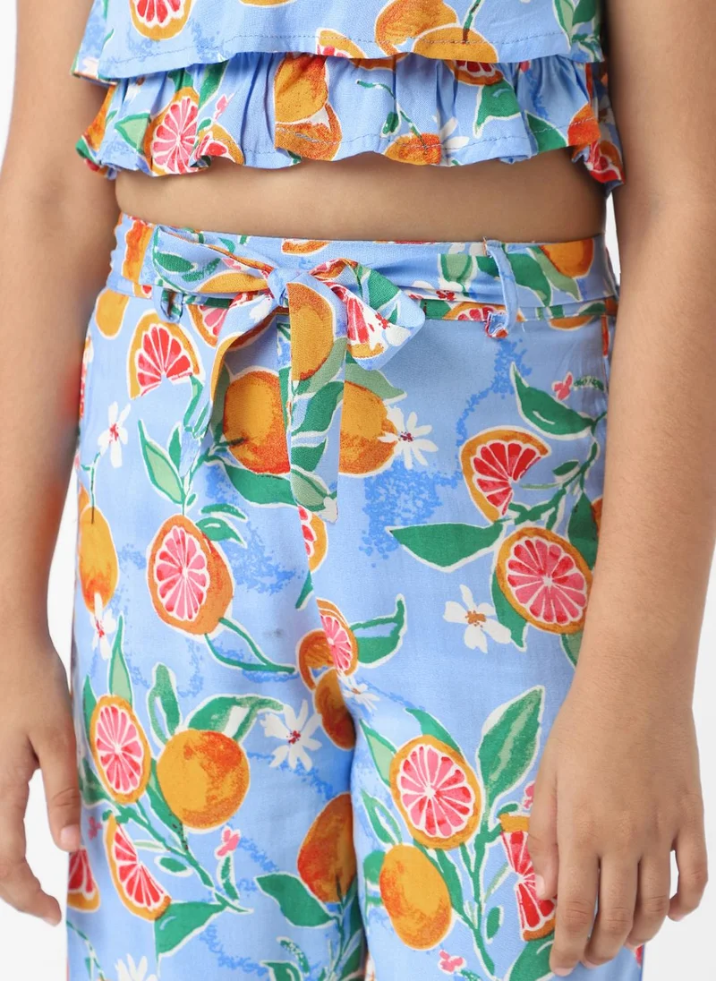 Nautinati Cotton Co-ords for Girls | Girls’ Rayon-Cotton Clothing Set | 4 to 8 Years