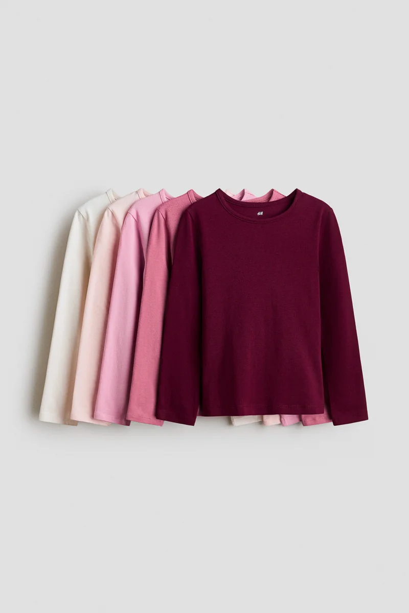 H&M 5-pack long-sleeved T-shirts