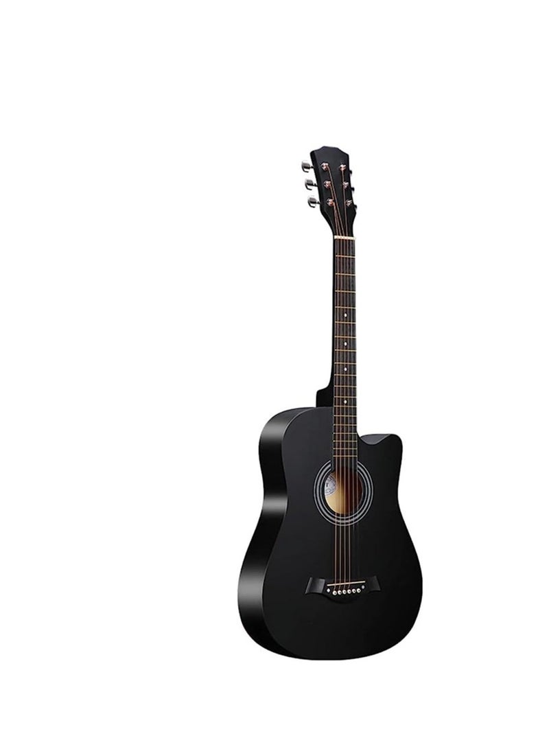 Megarya 38 INCH Acoustic guitar colour black - Image 2