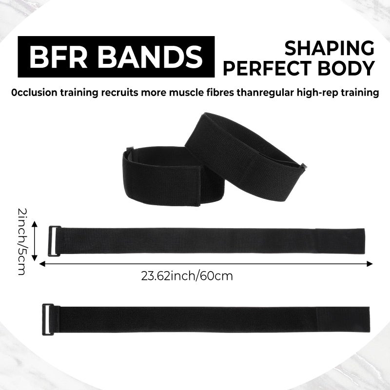 Hpmjz BFR Occlusion Bands for Women Glutes Blood Flow Restriction Bands Best Fabric Resistance Band Adjustable Bundle Booty Band for Exercising Legs Butt Hip Building Workouts Squat Butt Thigh Fitness - Image 2