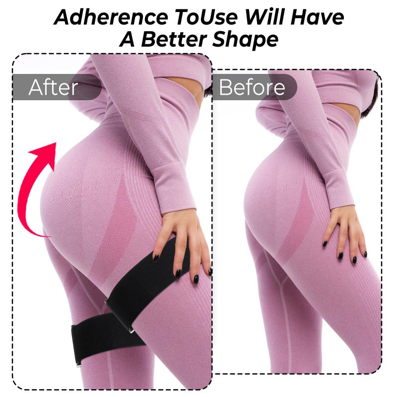 Hpmjz BFR Occlusion Bands for Women Glutes Blood Flow Restriction Bands Best Fabric Resistance Band Adjustable Bundle Booty Band for Exercising Legs Butt Hip Building Workouts Squat Butt Thigh Fitness - Image 3
