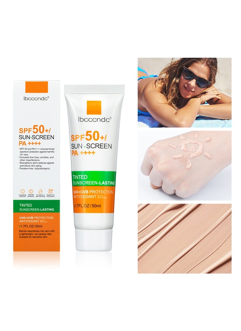 ibcccndc Sun Protection Cream Sun Light UV Light Protective Cream Moisturizing Oil Controlling And Refreshing Cream Prevent Sunburn And Darkening Skin - 50 ml  - Image 2