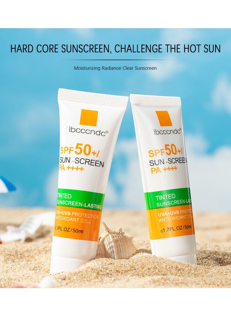 ibcccndc Sun Protection Cream Sun Light UV Light Protective Cream Moisturizing Oil Controlling And Refreshing Cream Prevent Sunburn And Darkening Skin - 50 ml  - Image 3