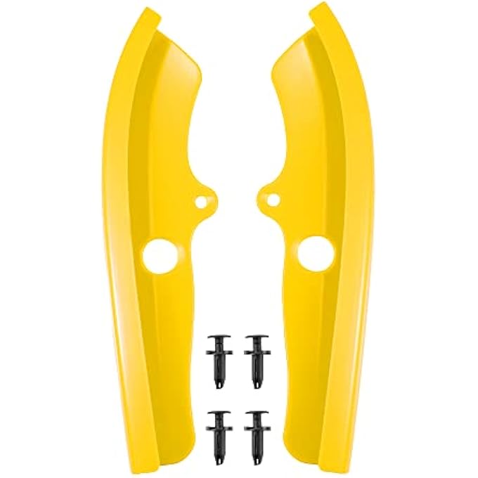 ريحني زوج واحد من واقي شفة الصدام الأمامي باللون الأصفر لحزمة دودج تشالنجر سكات باك - Image 1