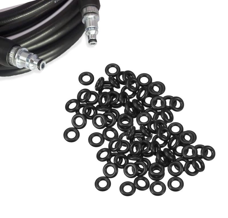 Immech Immech O RIng for small bosch high pressure hose oring ID 5mm Thickness 175mm Seal Gasket Replacement Pack of 100 Pcs  - Image 1