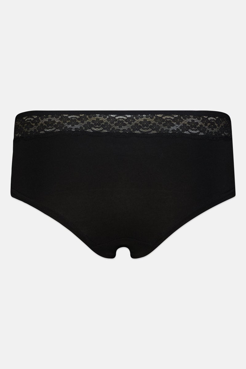 bebe Women 3 Pieces Lace Detail Booty Panties, Multicolor - Image 5