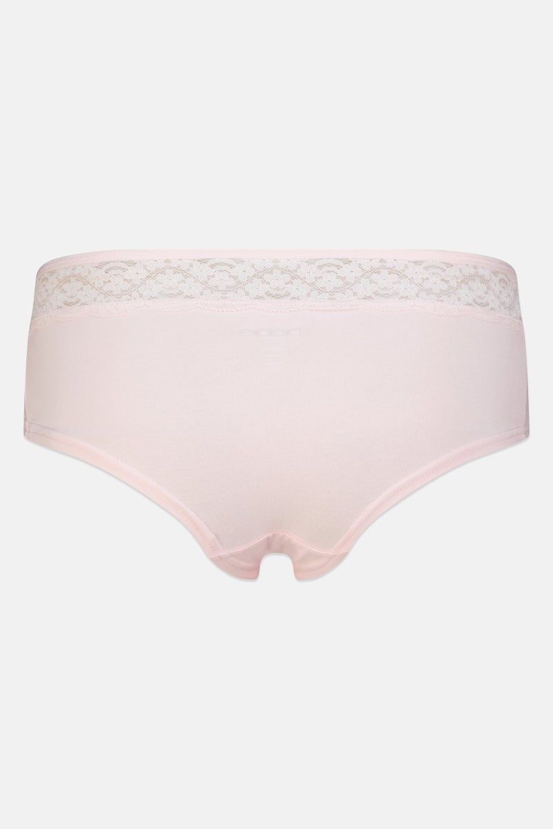 bebe Women 3 Pieces Lace Detail Booty Panties, Multicolor - Image 3
