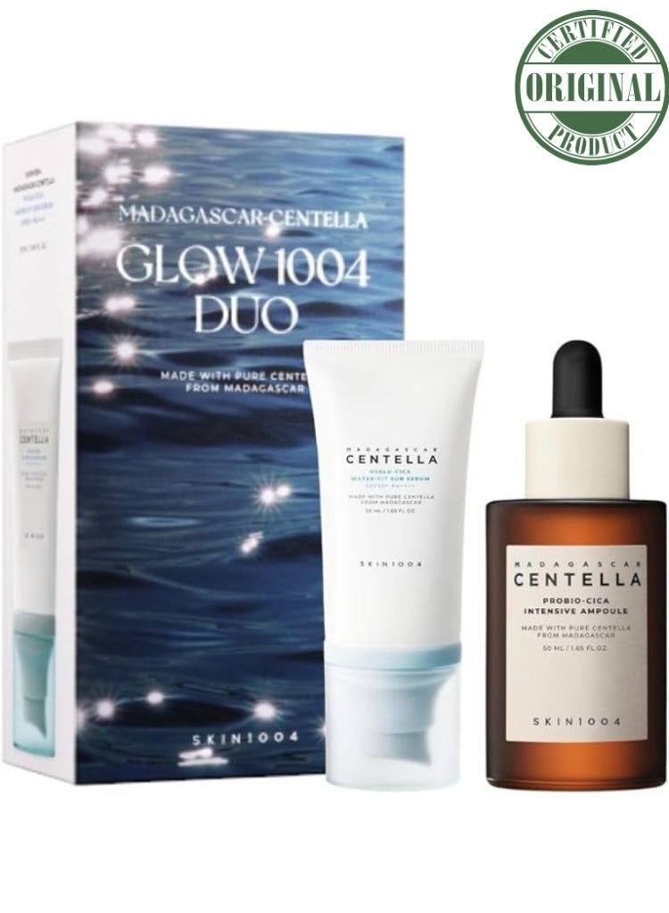 SKIN1004 Dull & Dehydrated Skin – Madagascar Centella Glow 1004 Duo for Brightening, Hydration & Barrier Repair mlml - Image 1