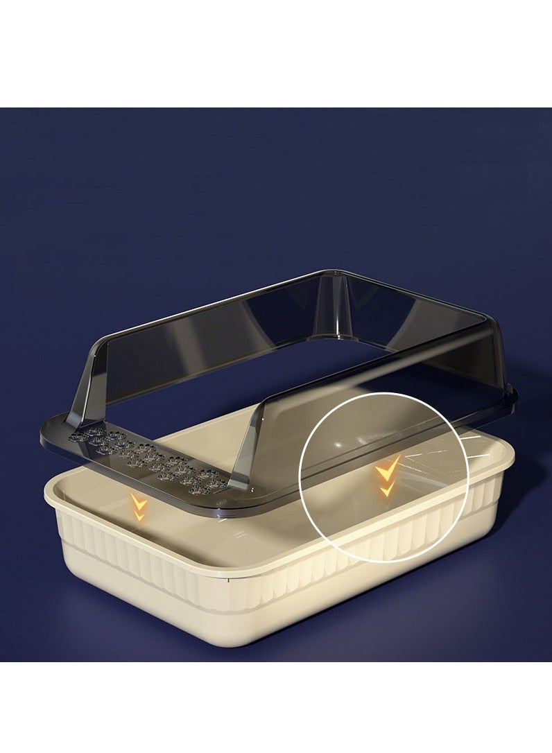 Semi-Closed Cat Litter Box, Anti-Splash Cat Toilet, Cat Litter Box - Image 5