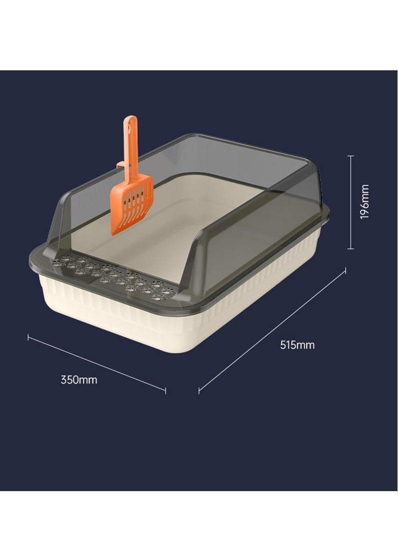 Semi-Closed Cat Litter Box, Anti-Splash Cat Toilet, Cat Litter Box - Image 4