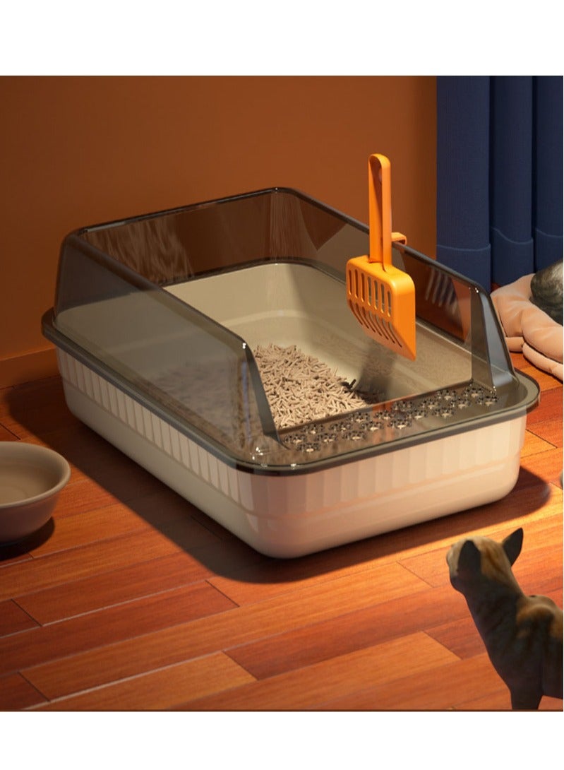 Semi-Closed Cat Litter Box, Anti-Splash Cat Toilet, Cat Litter Box - Image 1