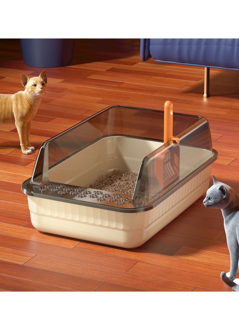 Semi-Closed Cat Litter Box, Anti-Splash Cat Toilet, Cat Litter Box - Image 2