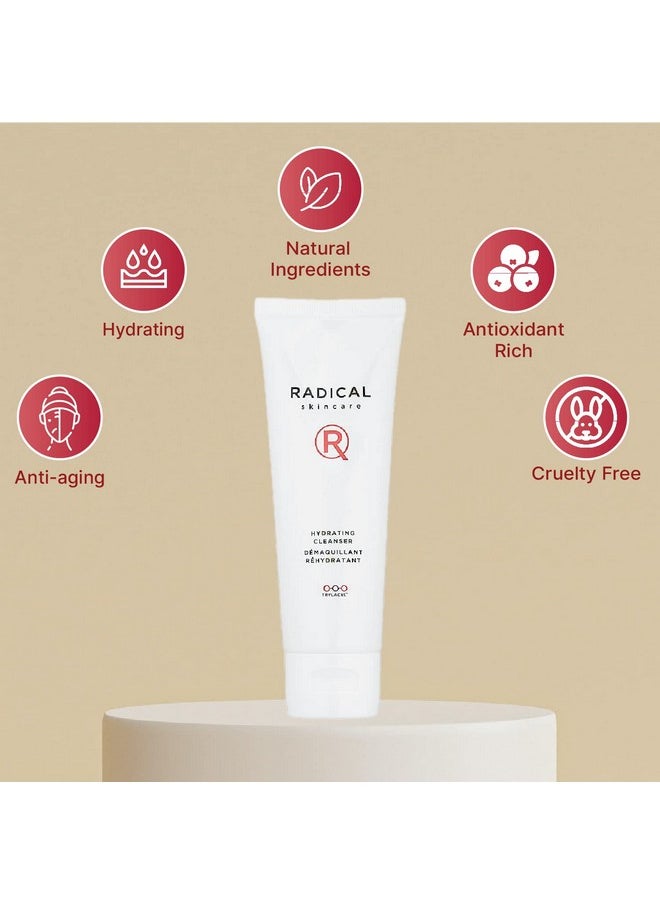 Radical Skincare Hydrating Cleanser Nondrying Gentle Formula For All Skin Types Paraben & Cruelty Free (4 Fl Oz)  - Image 3
