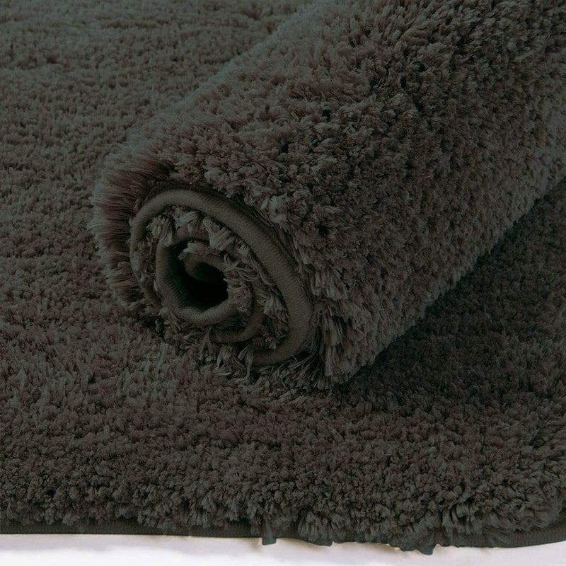 FLOORING INDIA CO. FLOORING INDIA CO Bathmat Super Soft Anti Skid 40x60 cm Water Absorbent Floor Mats with 2500 GSM Microfiber Newman Bathroom Mat for Kitchen and Bedroom Door Arabic Coffe Pack of 1 - Image 2