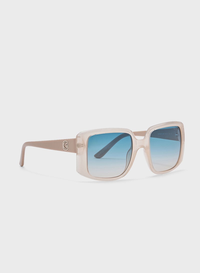 GUESS Square Oversize Flat Sunglasses - Image 1