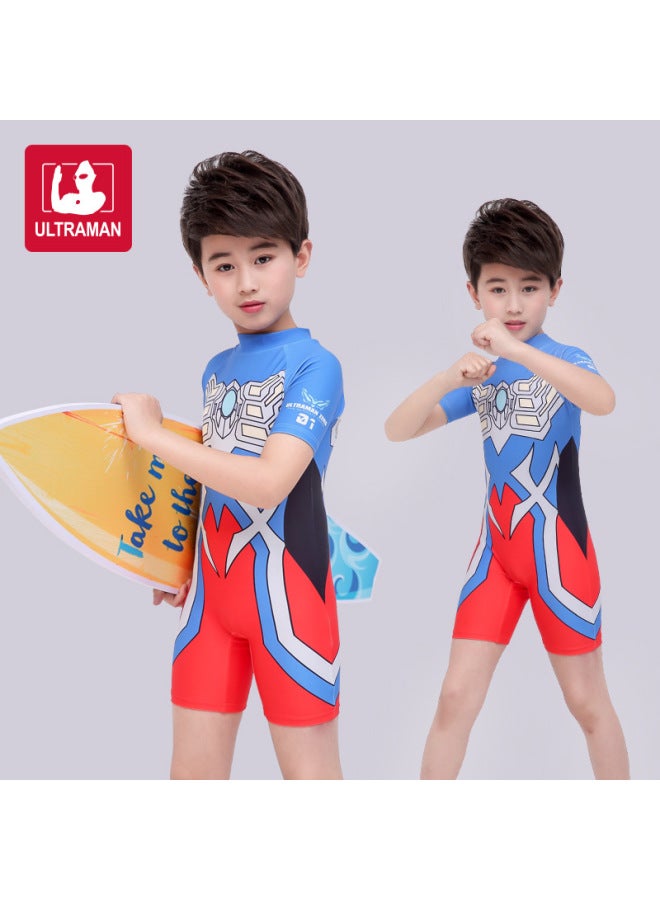 Generic Summer 2022 ULTRAMAN ULTRAMAN Quick-drying Swimwear For Children And Older Children And Boys-Color:Violo Altman- - Image 1