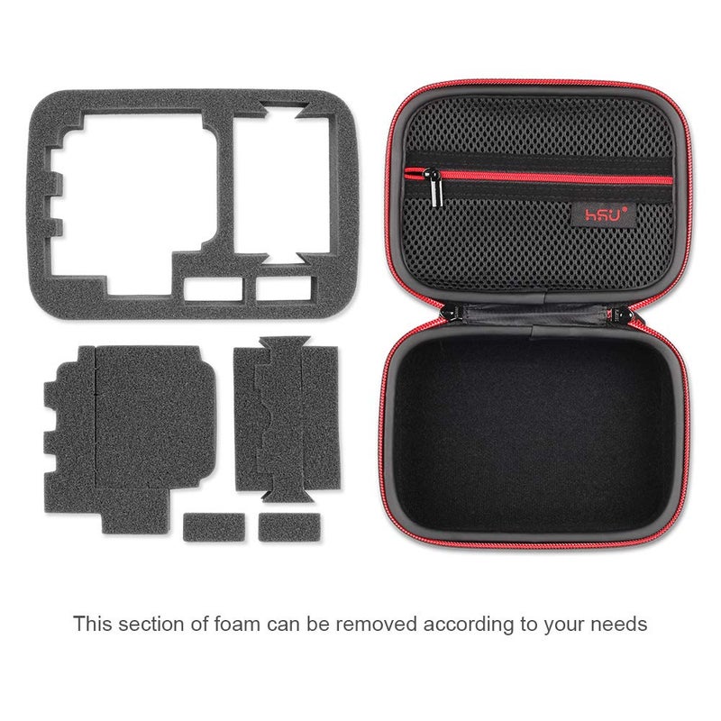 HSU Small Case for GoPro Hero 13/12/11/10/9/8/7/6/5 Black, Carrying Case for Action Cameras and GoPro Accessories(Small Size Red) - Image 5