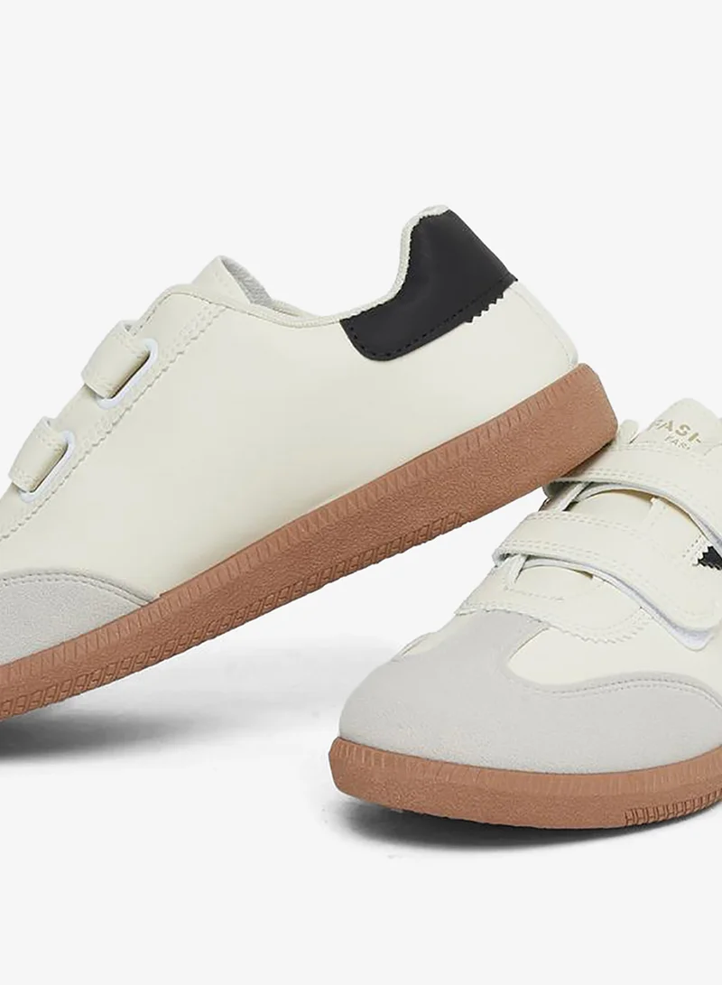 Styli Active Panelled Sneakers with Hook and Loop Closure
