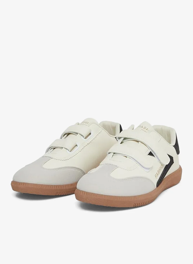 Styli Active Panelled Sneakers with Hook and Loop Closure