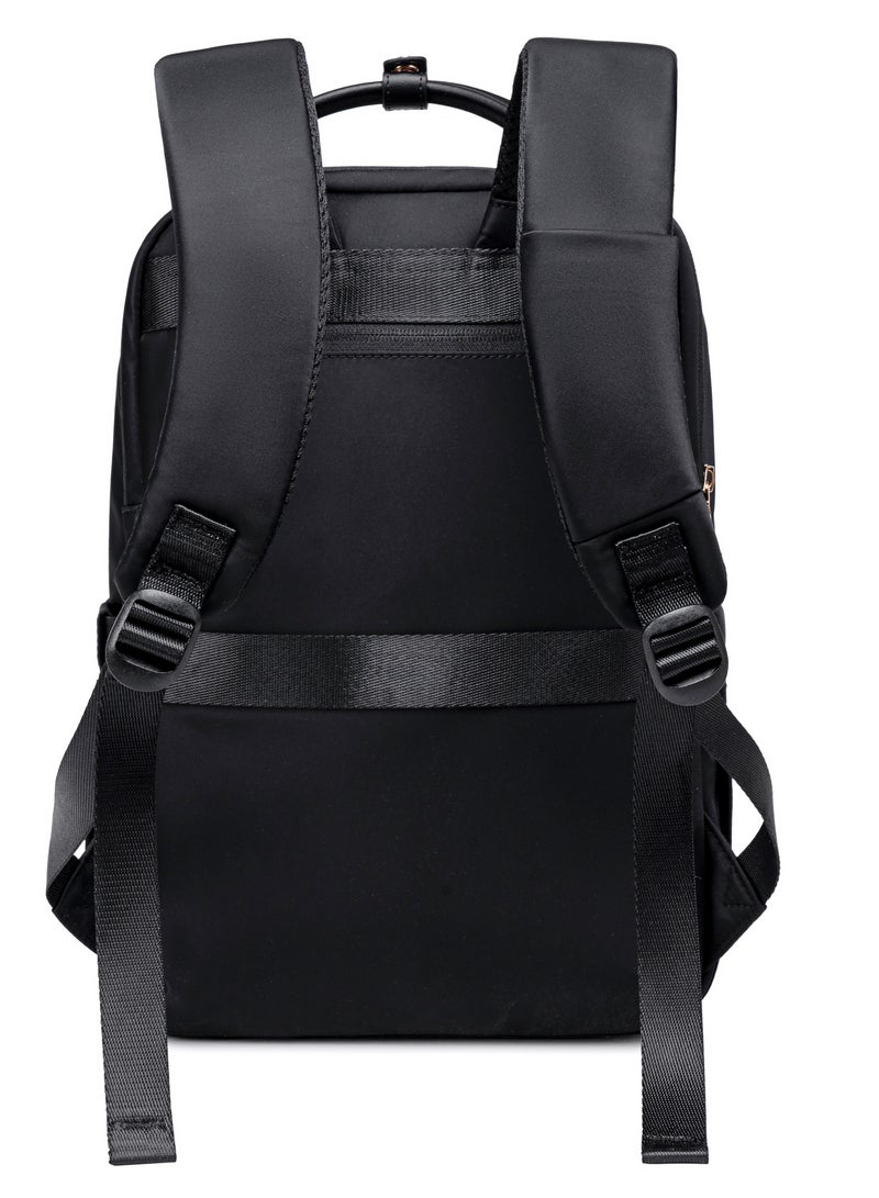 Chantria Premium Lightweight Laptop Backpack for Women Water Resistant Multifunctional Anti-Theft Daypack for Casual/Office/School/College, CB00762-Black - Image 3