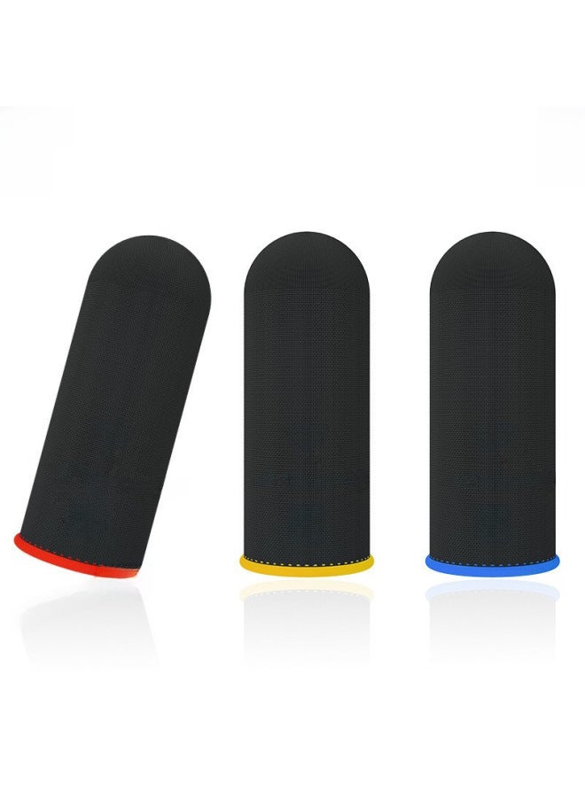 general E-sports Hand Game Finger Set Sweat-proof Non-slip Auxiliary Chicken Walking Artifact Student 24-pin Silver Cloth Carbon Fiber - Image 5