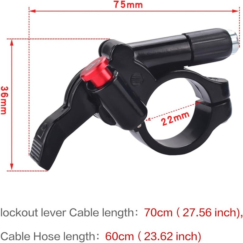 CNC Remote Lockout Lever for MTB，Bike Remote Lockout Lever for Suntour Rockshox XCM XCR EPICON EPIXON RADION SR Front Fork. - Image 2
