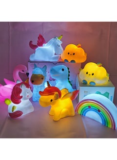 Generic Cartoon Unicorn Moon Night Light Ins Style Logo Activity Gift Qr Code Gift Back To School-Color:A Random Large Night Light  - Image 1
