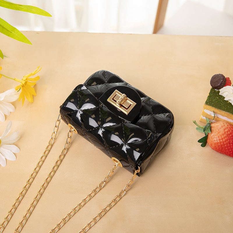 Exclusive 2025 Style Small Fragrant Rhombus Chain Bag, Fashionable And Versatile Small Square Bag, Fashionable Jelly Bag - Image 3