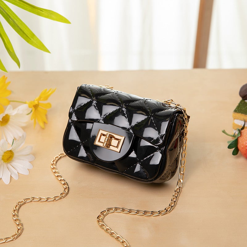 Exclusive 2025 Style Small Fragrant Rhombus Chain Bag, Fashionable And Versatile Small Square Bag, Fashionable Jelly Bag - Image 2