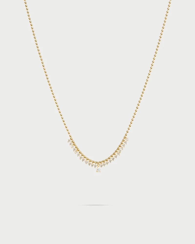 Rue Des Mill Athena mini boul necklace
