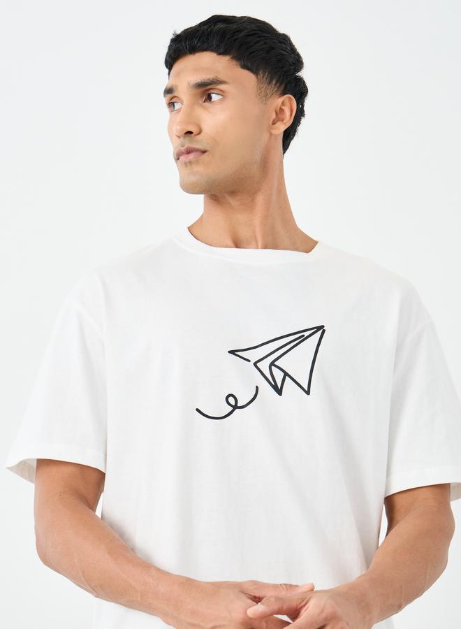 Styli Men Oversized Graphic Print T-Shirt - Image 3