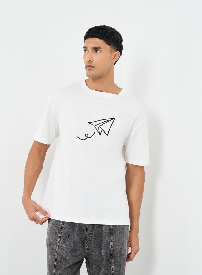 Styli Men Oversized Graphic Print T-Shirt - Image 1