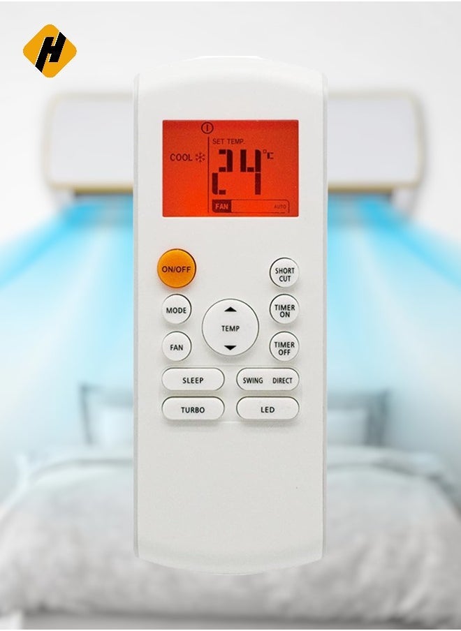 HuHa AC Remote Control for Midea Rient Kaysun RG57B1/BGE Air Conditioner for Home 
