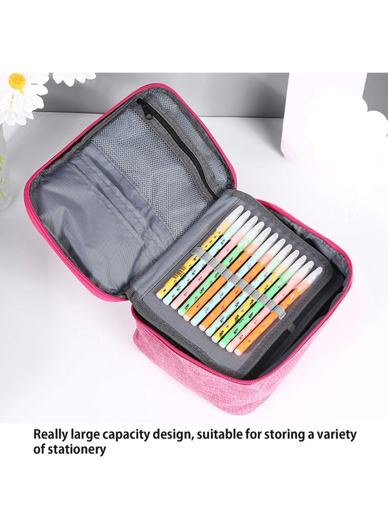 Bonita Pencil pouch: Ideal for Students, Artists, and On-the-Go Creatives, Storage for Brushes, Sketching Tools, Spacious Multifunctional Colored and Stationery for Boys and Girls, Big capacity (BLUE)  - Image 2